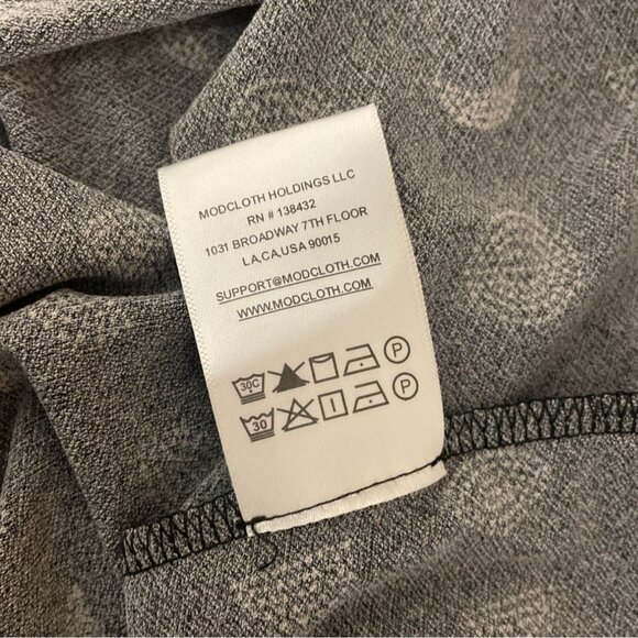 Modcloth Women's Dark Blue/ Black A-Line Casual Midi Dress Size 4X - Picture 7 of 9